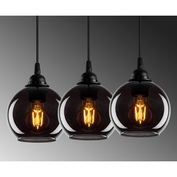 Plafonnier Smoke 13 - Noir