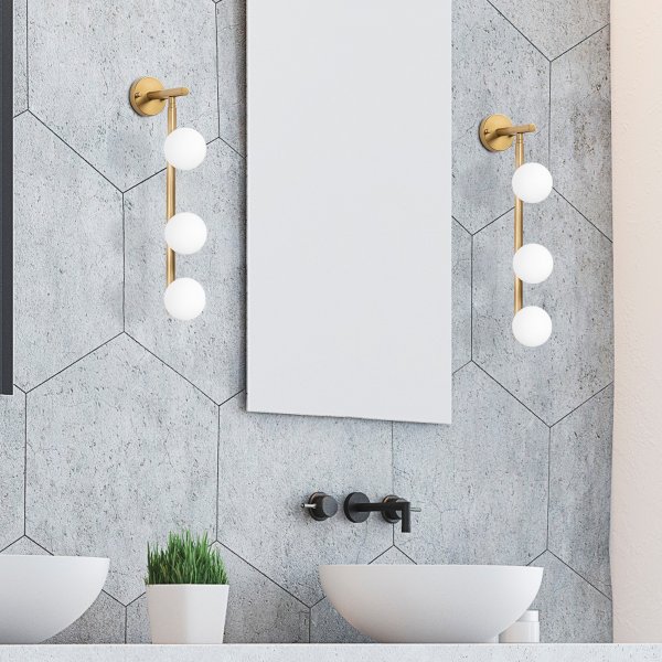 Domino wandlamp 11045 - Goud