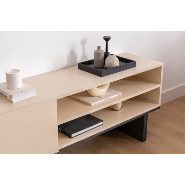 Meuble TV Frank - Beige/anthracite Meuble TV Frank - Beige/anthracite