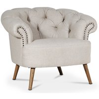 Bellford Chesterfield fåtölj - Linne Bellford Chesterfield fåtölj - Linne