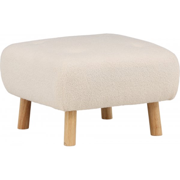 Salina sittpuff - Vit teddy Salina sittpuff - Vit teddy