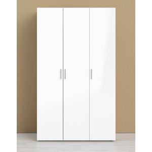 Armoire Pepe avec 3 portes - Chne/blanc