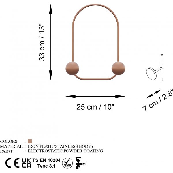 Cintre grenouille - Cuivre