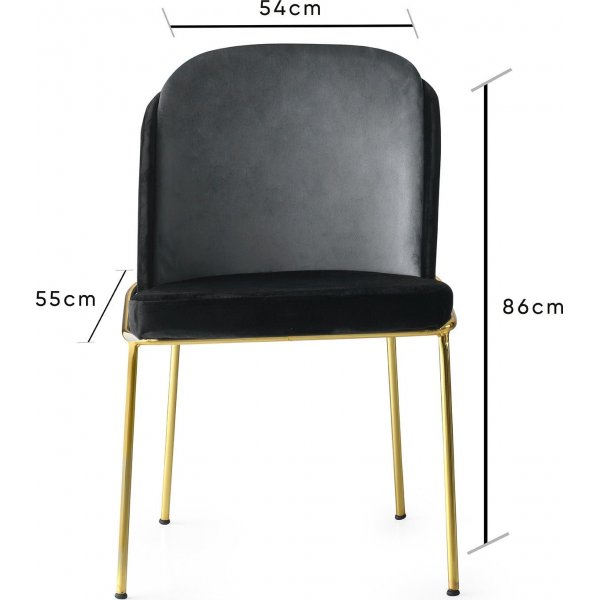 Ensemble de chaises Doris - Noir