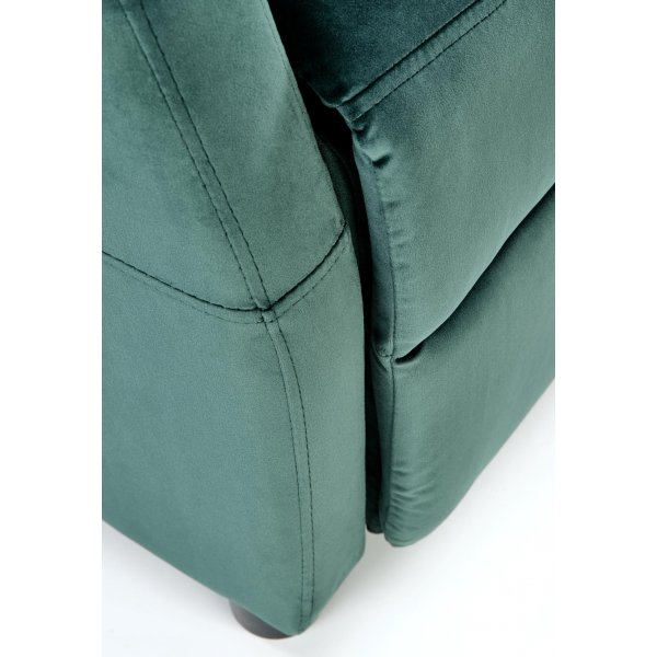 Fauteuil inclinable Gunvor en velours vert Fauteuil inclinable Gunvor en velours vert