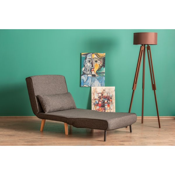 Fauteuil lit Folde - Gris foncé Fauteuil lit Folde - Gris foncé