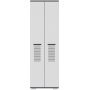 Asimo garderob 60 x 44,6 x 183 cm - Antracit/vit