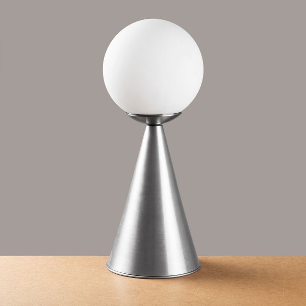 Gondol bordslampa - Silver/vit