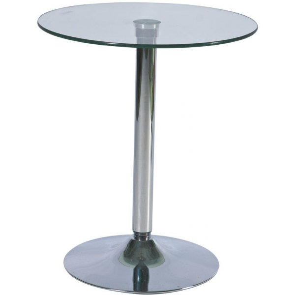 Coppell runt barbord - Krom / Glas