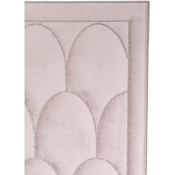 Tête de lit Bianca Gris beige (Velours) - Toute largeur Tête de lit Bianca Gris beige (Velours) - Toute largeur