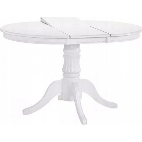 Dana vitt matbord 90-124 cm + Möbeltassar Dana vitt matbord 90-124 cm + Möbeltassar