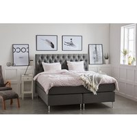 Dream lyxig sängpaket 7-zons kontinentalsäng inklusive sänggavel - Grå Dream lyxig sängpaket 7-zons kontinentalsäng inklusive sänggavel - Grå