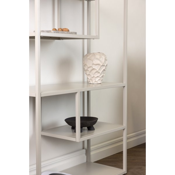 Bibliothque en acier - Beige