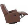 Hjellegjerde Harstad manuell reclinerftlj - Cacao (Lder)