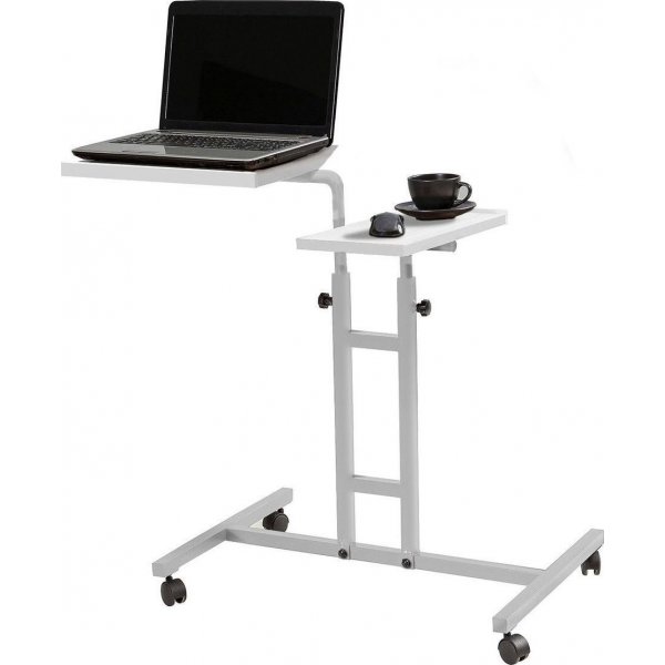 Glen laptopbord 67x45,5 cm - Vit (på hjul) Glen laptopbord 67x45,5 cm - Vit (på hjul)