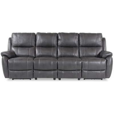 Enjoy Hollywood reclinersoffa - 4-sits (el) i grått konstskinn