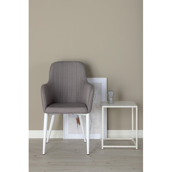 Fauteuil Paolo - Gris/blanc Fauteuil Paolo - Gris/blanc
