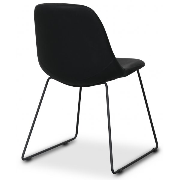 Atlantic sled stol i svart PU Atlantic sled stol i svart PU