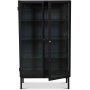 Revel svart vitrinskp 140x80 cm