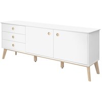 Century Sideboard - Vit / Ljus ek Century Sideboard - Vit / Ljus ek