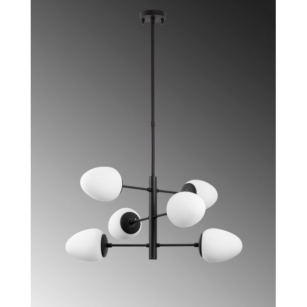 Arve taklampa 10190 - Svart/vit