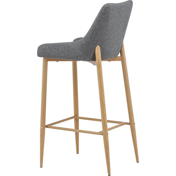 Tabouret de bar Argon - Imitation/gris Tabouret de bar Argon - Imitation/gris