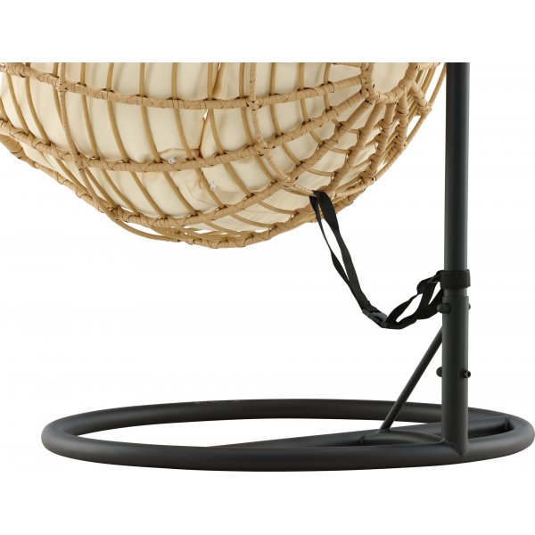 Chaise suspendue Viga - Noir/naturel/blanc Chaise suspendue Viga - Noir/naturel/blanc