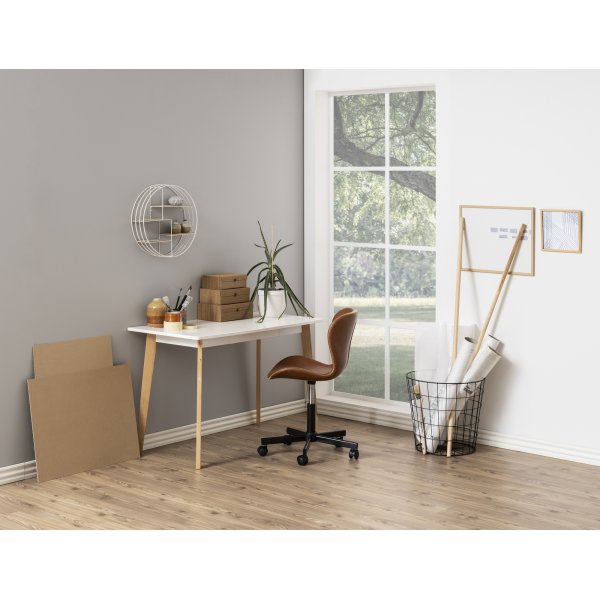 Raven skrivbord 117x58 cm - Vit Raven skrivbord 117x58 cm - Vit