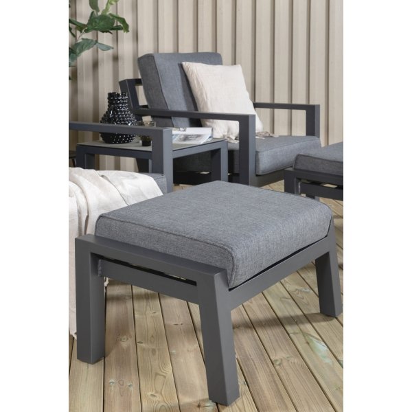 Groupe lounge Barcelona - Noir/gris Groupe lounge Barcelona - Noir/gris