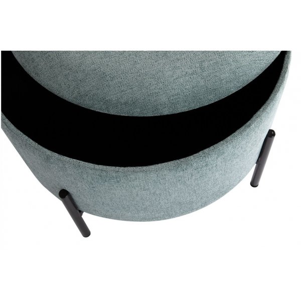 Pouf Syssna avec rangement - Bleu-vert Pouf Syssna avec rangement - Bleu-vert