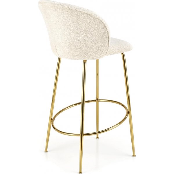 Tabouret de bar beige/dor