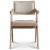 Fauteuil Sara - Blanchi + Pieds de meubles