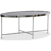 Java Ovalt soffbord 110 x 55 cm - Krom / Svart marmorglas Java Ovalt soffbord 110 x 55 cm - Krom / Svart marmorglas