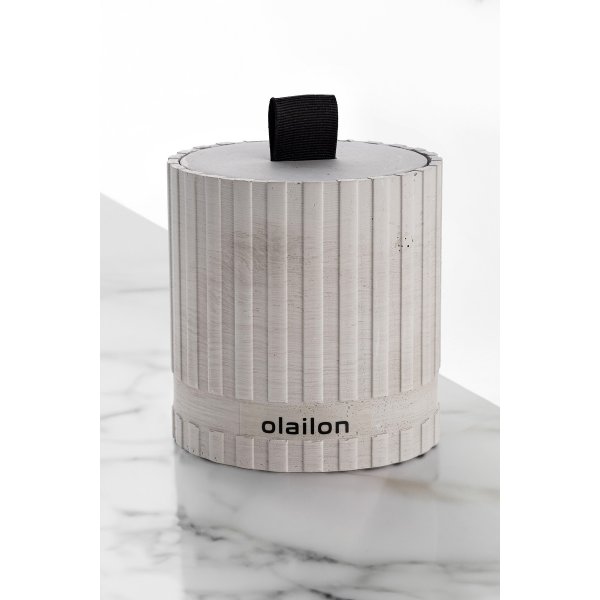 Bougie parfume Sutun - Gris/noir