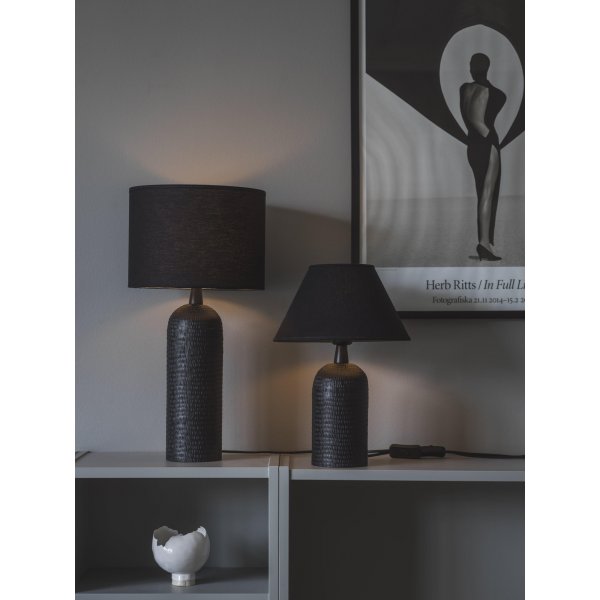 Pied de lampe Riley - Noir - 28 cm