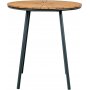 Cleveland runt matbord 70 cm - Teak/Svart