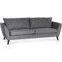 Country 2,5-sits soffa - Gr (tyg) / Svarta ben + Flckborttagare fr mbler