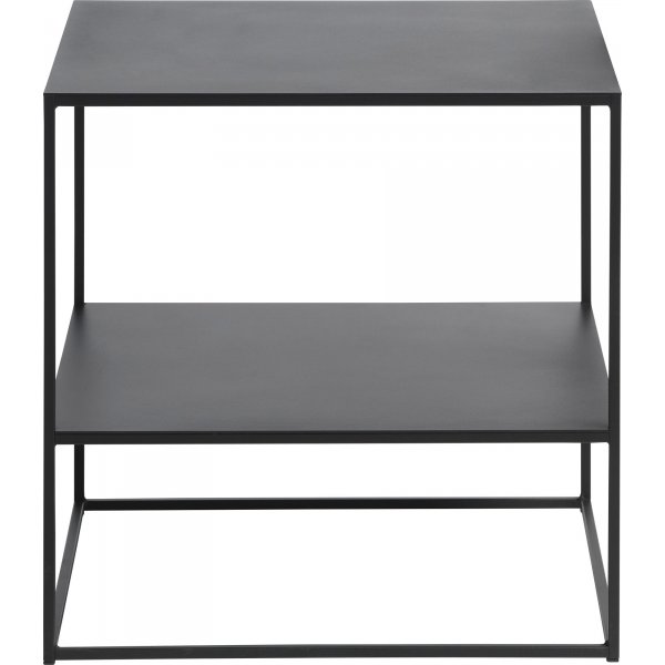 Landia zwarte salontafel vierkant 50 x 50 x 50 cm Landia zwarte salontafel vierkant 50 x 50 x 50 cm