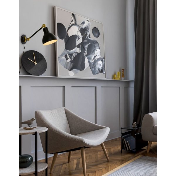 Dublin vägglampa - Svart/matt mässing Dublin vägglampa - Svart/matt mässing