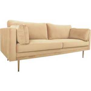 Savanna 3-sits soffa - Beige sammet