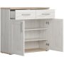 Cubic sideboard - Vit lrk/ek