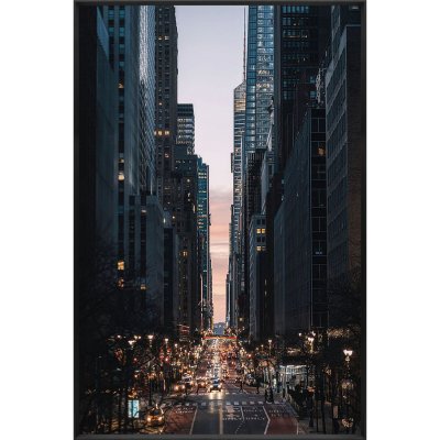Glastavla - In the City - 80x120 cm