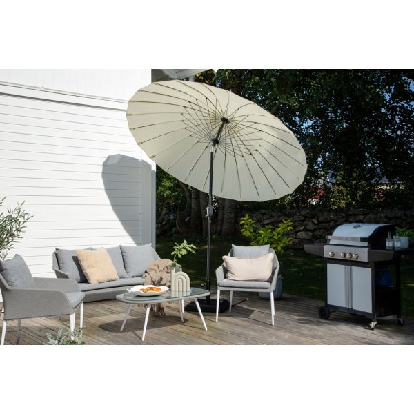 Palmetto parasoll - Svart/Vit Palmetto parasoll - Svart/Vit