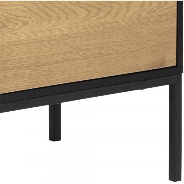 Seaford sknk 120 cm - Svart/ek