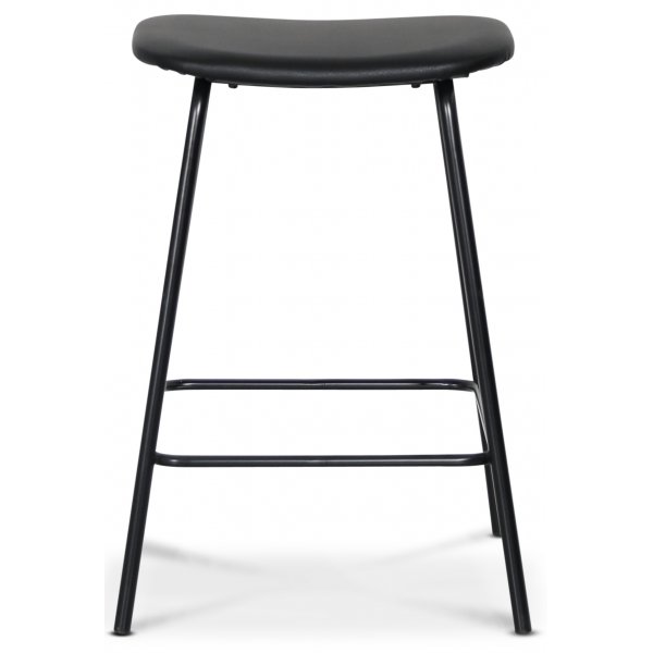 Shelby barstol - Svart PU / svart