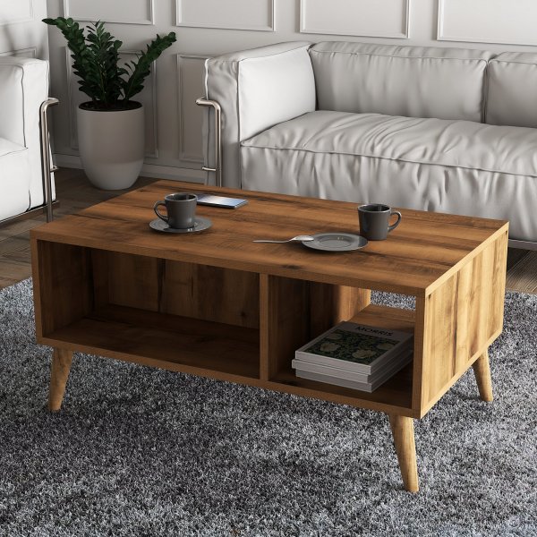Table basse Exxen 90 x 41,6 cm - Noyer Table basse Exxen 90 x 41,6 cm - Noyer