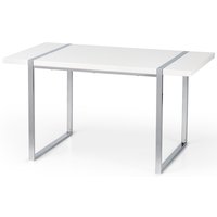 Kallarp matbord 140 cm - Vit högglans / Krom Kallarp matbord 140 cm - Vit högglans / Krom