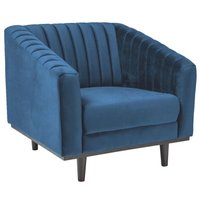 Alden fåtölj - Blå Sammet / Wenge Alden fåtölj - Blå Sammet / Wenge