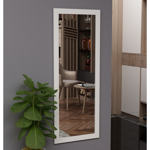 Miroir mural Ovea - Blanc Miroir mural Ovea - Blanc