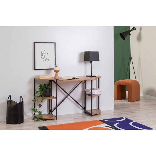 Mayra skrivbord 138 x 34 cm - Furu/svart